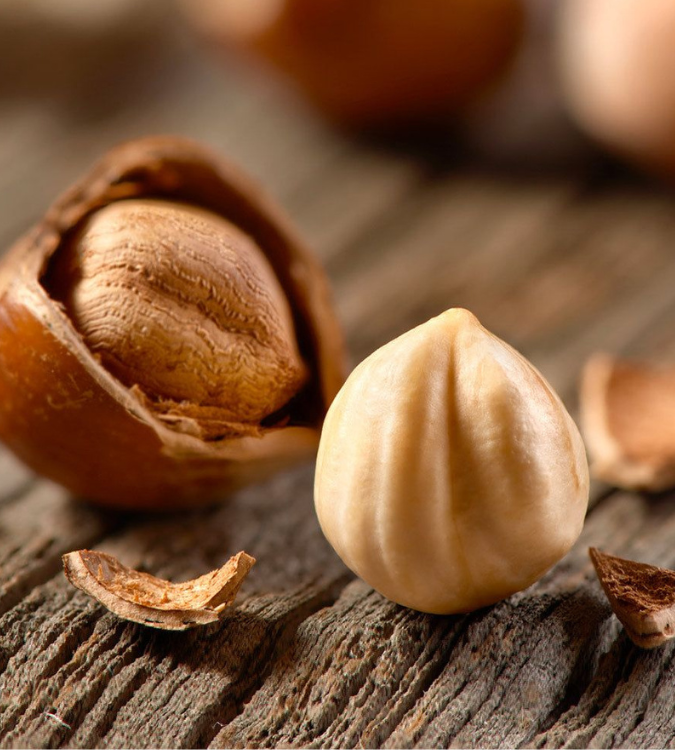 Raw hazelnuts 500gr